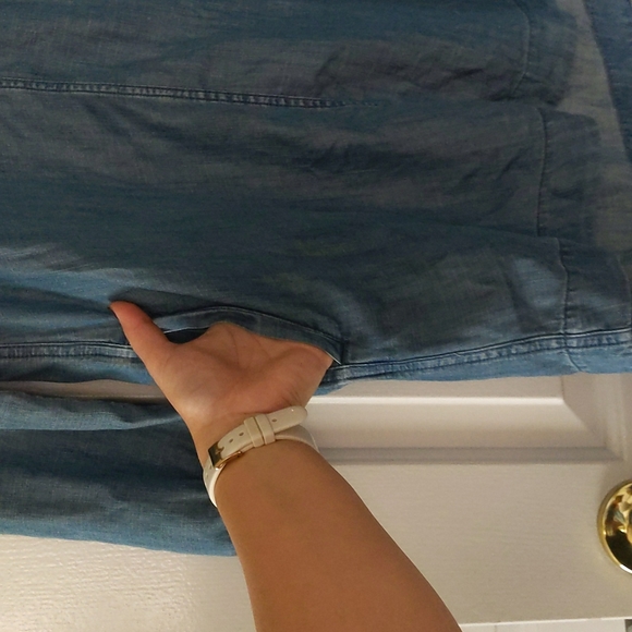 American Eagle Denim Lace Up Shirt Dress - Picture 13 of 13